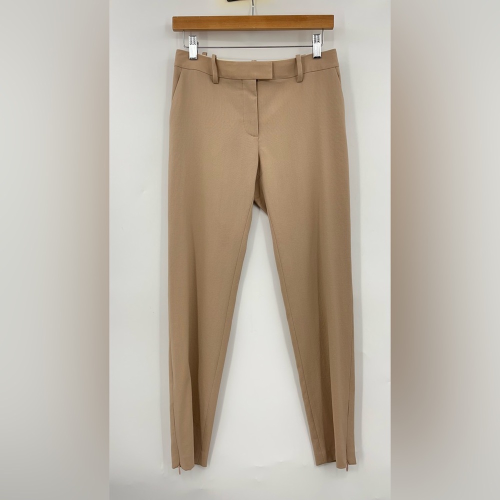 NWOT ALTUZARRA 34 US2 wool Buddy Skinny Trousers tan brown neutral - Picture 5 of 14